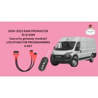 2019-2023 RAM PROMASTER 12+8 SGM (security getaway module) LOCATION FOR PROGRAMMING A KEY
